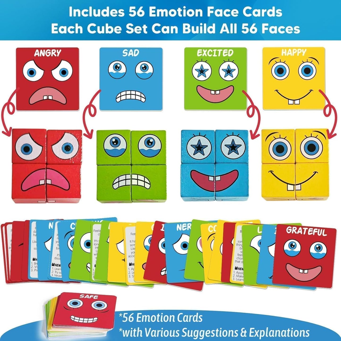 Feelings Cube Game for Kids Social Emotional Learning