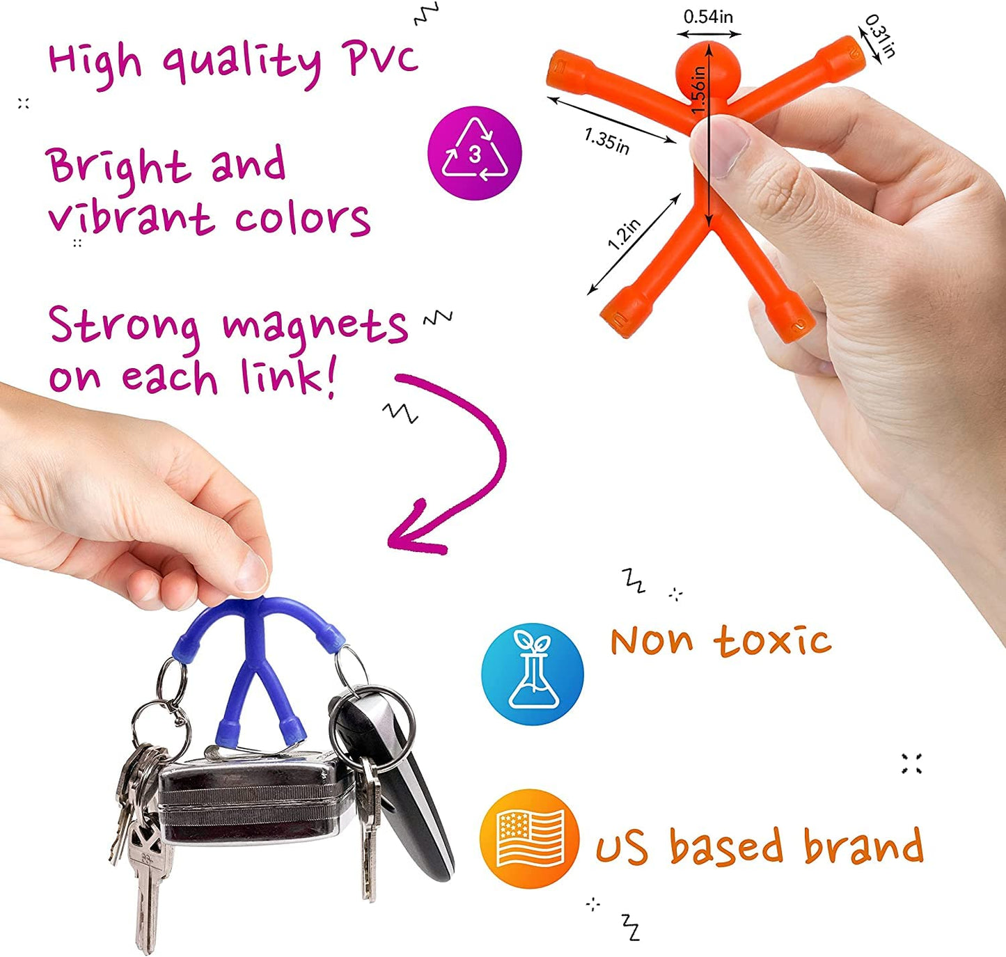 Classic Magnetic Fidget Toy Figures Set