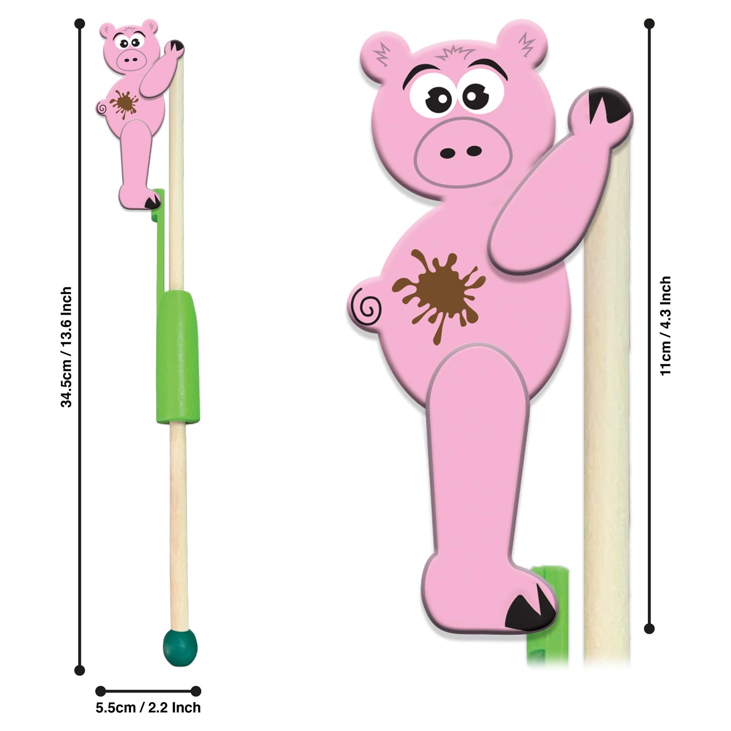 Giraffe from Deluxebase. Traditional Acrobatic Wooden Toy