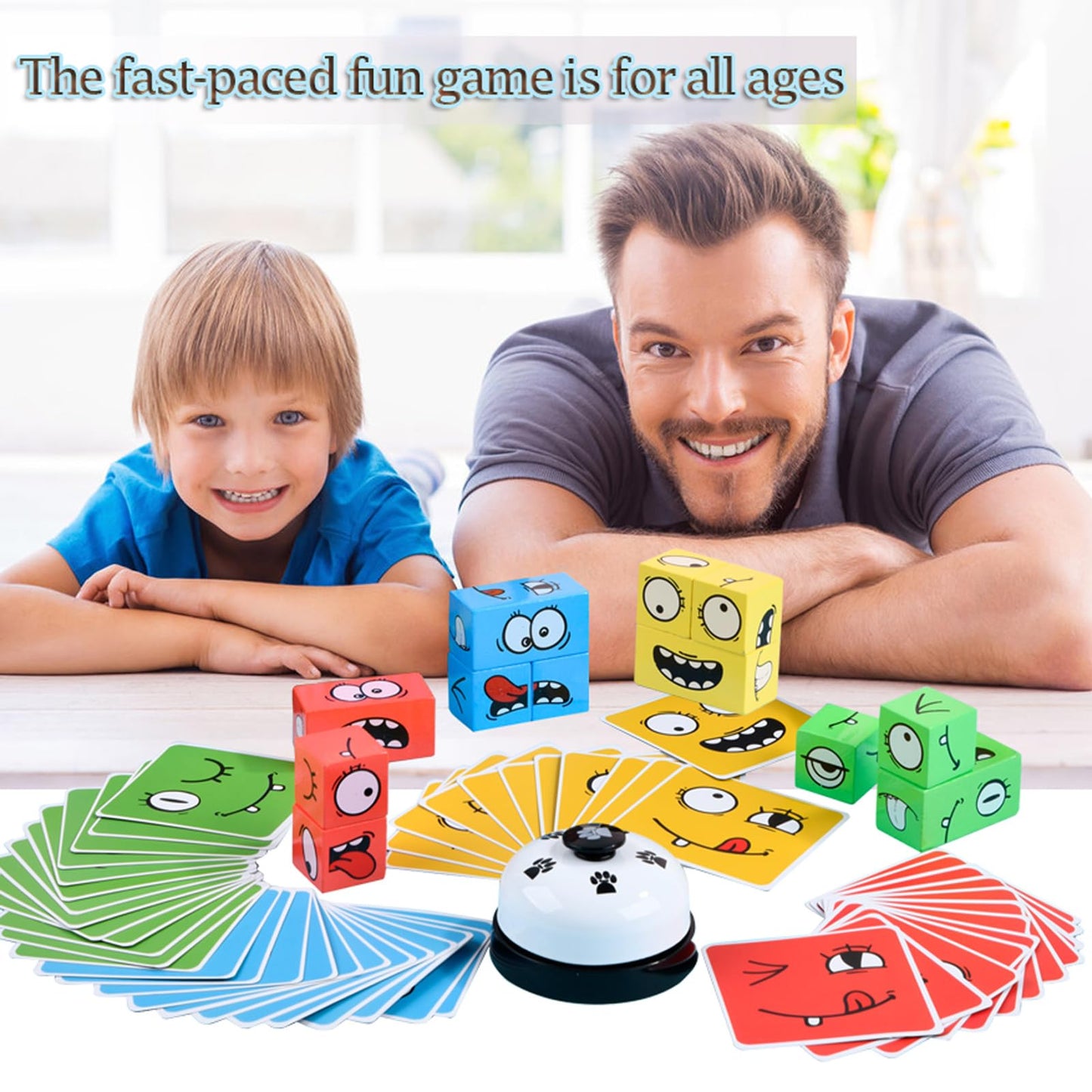 Wooden Face Changing Magic Cube Game