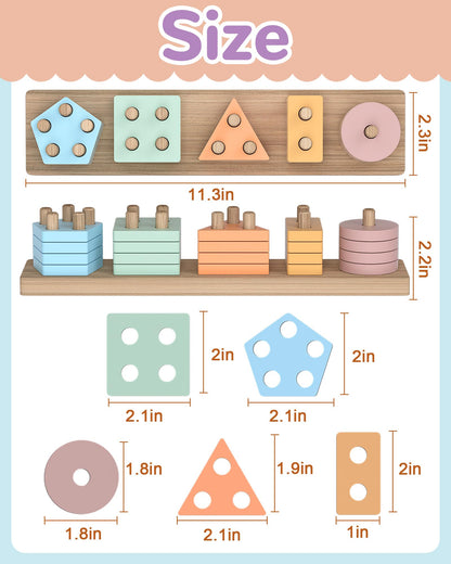 Montessori Toys for 1 2 3 Year Old Boy Girl
