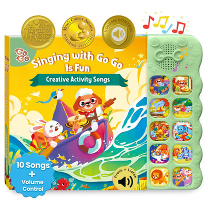 GO GO Creative Nursery Rhymes: Nursery Rhyme Books, Sound Books, 9 Songs, Musical Books for Toddlers 1-3, Talking Books for Toddlers 1-3, Music Books for Toddlers 1-3, Baby Music Book
