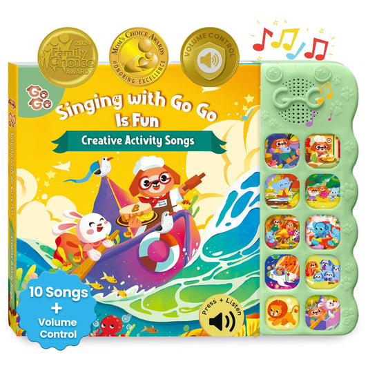 GO GO Creative Nursery Rhymes: Nursery Rhyme Books, Sound Books, 9 Songs, Musical Books for Toddlers 1-3, Talking Books for Toddlers 1-3, Music Books for Toddlers 1-3, Baby Music Book
