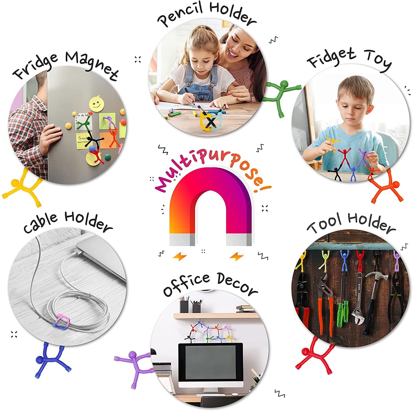 Classic Magnetic Fidget Toy Figures Set