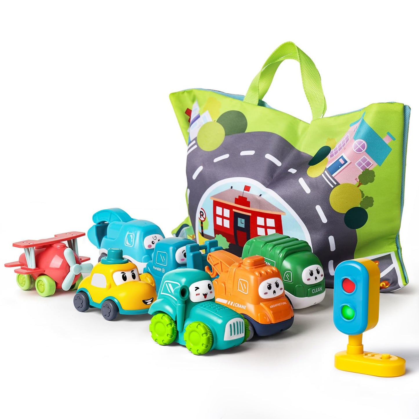 Baby Cranes Car Toys with Playmat