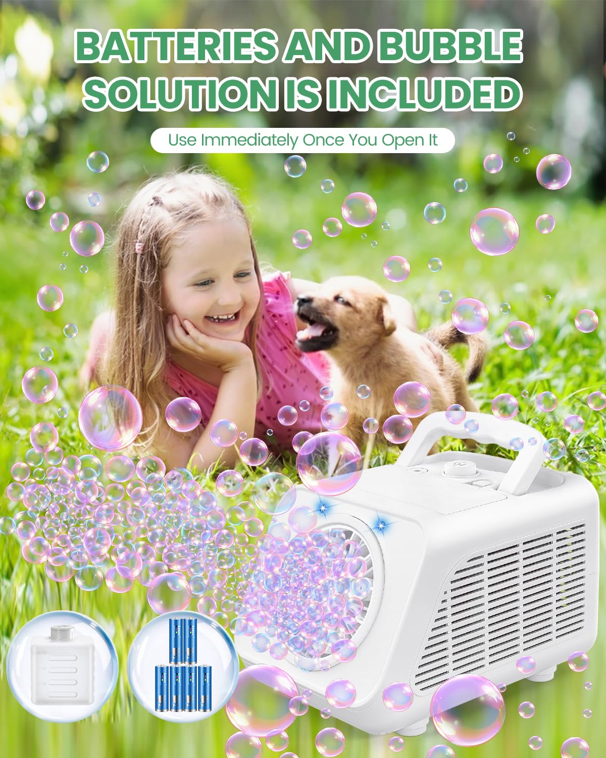 Bubble Machine Automatic Blower for Kids
