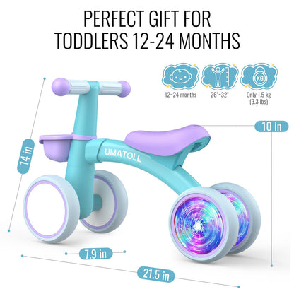 Colorful Lighting Baby Balance Bike Toys