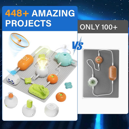 Kids Circuit Kit - 448+ STEM Projects Ages 5-12