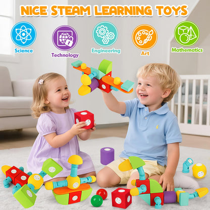 15 PCS Magnetic Foam Blocks for Kids