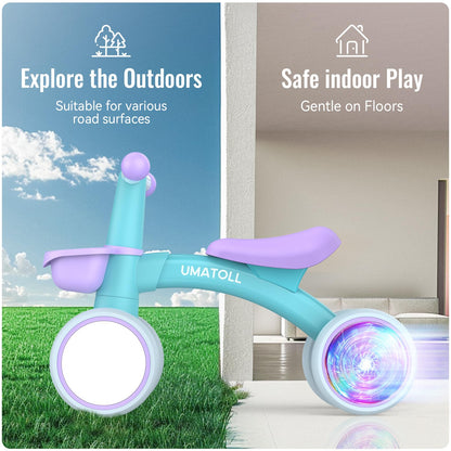 Colorful Lighting Baby Balance Bike Toys