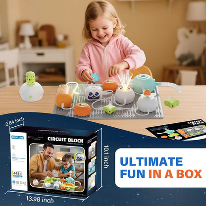 Kids Circuit Kit - 448+ STEM Projects Ages 5-12
