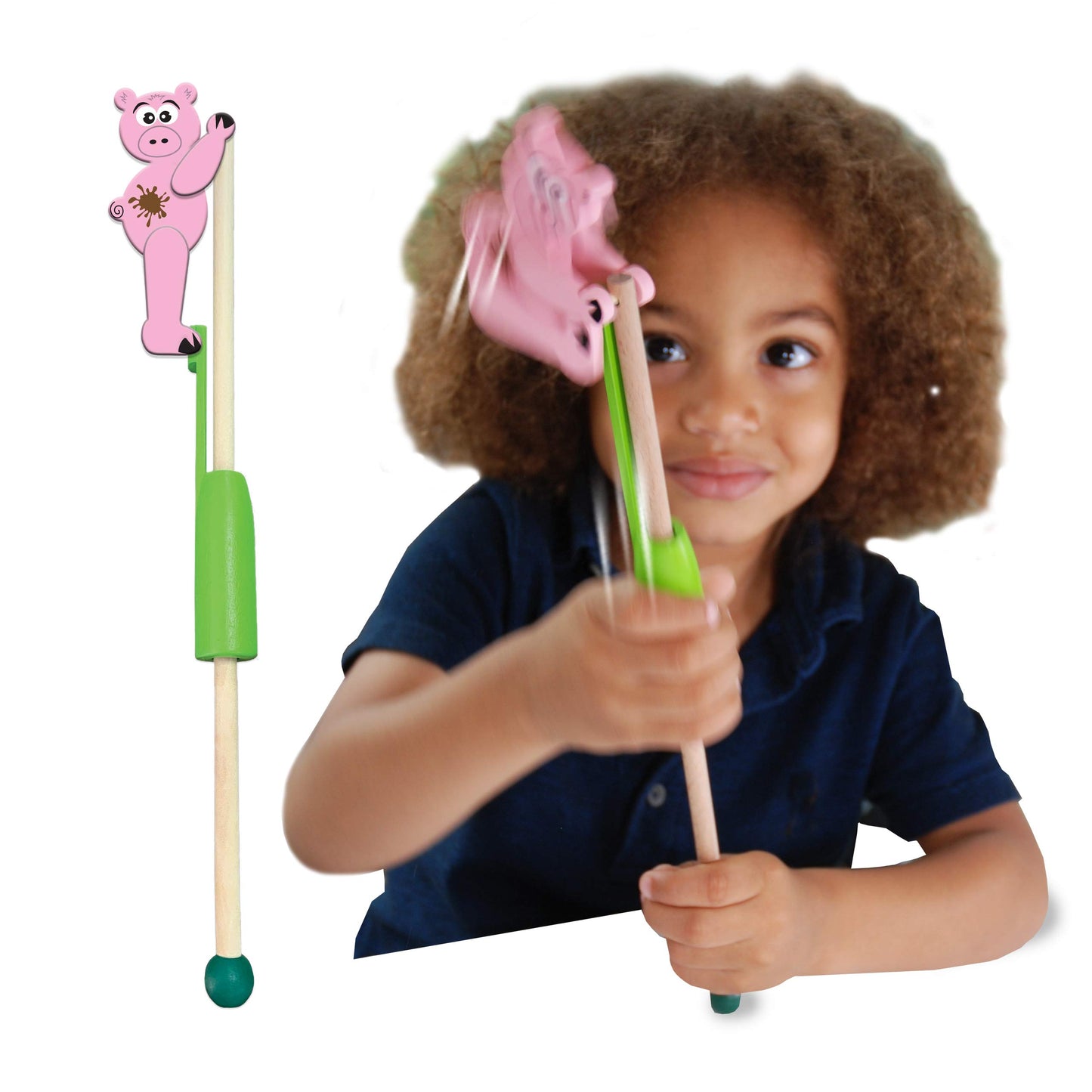 Giraffe from Deluxebase. Traditional Acrobatic Wooden Toy