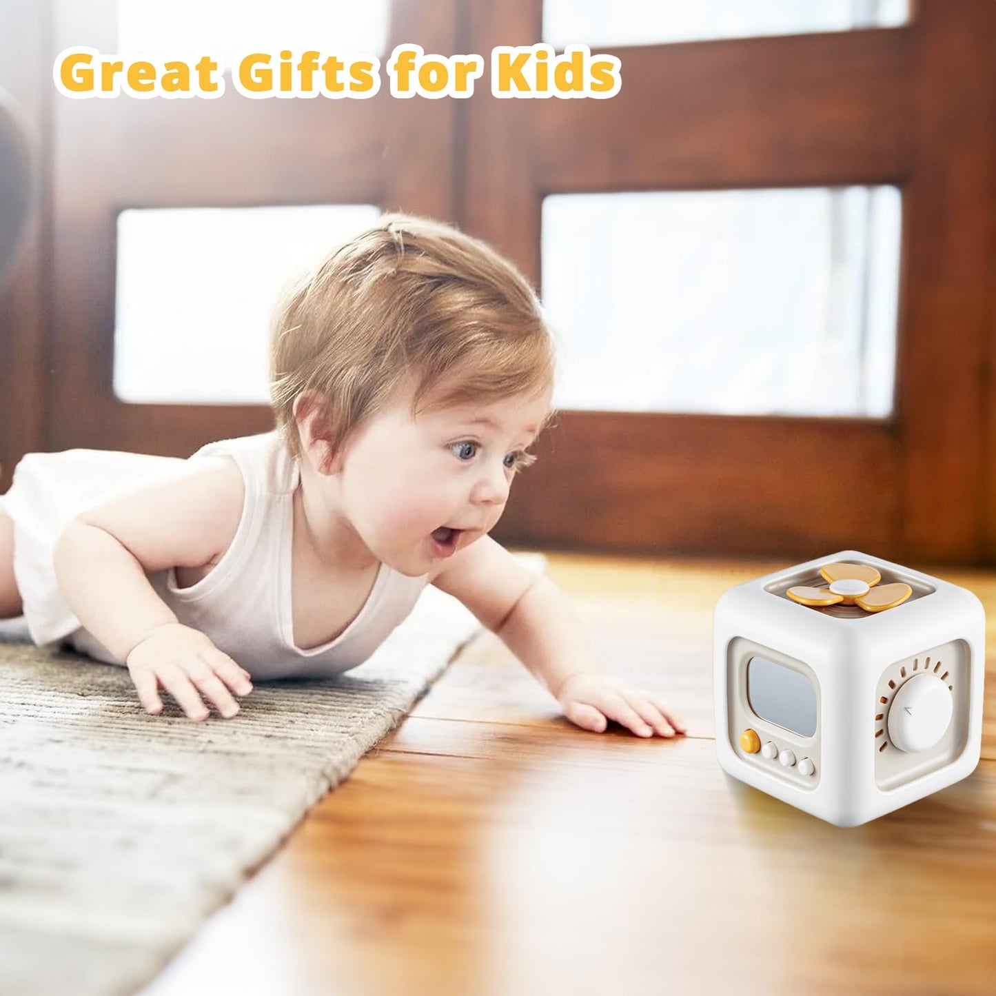 Busy Cube Toys for 1 Year Old Girl Gifts, Montessori for Baby Girl, Travel Sensory Toys for Toddlers 1-3, Learning Fine Motor Skills| 1st Birthday Girl Gifts 12 Months +