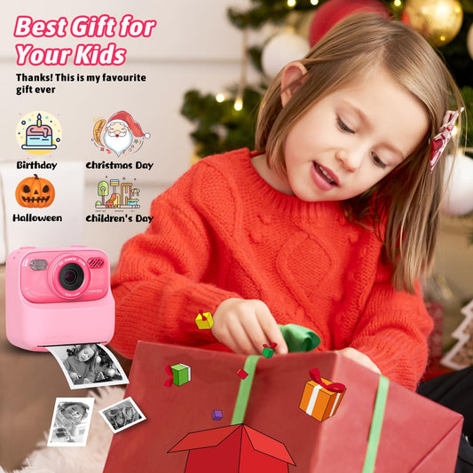 Upgrade Kids Camera Instant Print for Boys and Girls