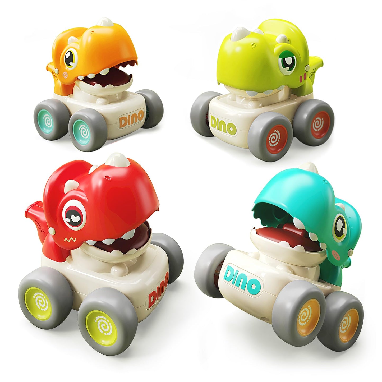 Colorful Animal Whistle Cars – Press & Go Toddler Toys for 1-3 Year Olds, Bright Colors, Perfect Gift**