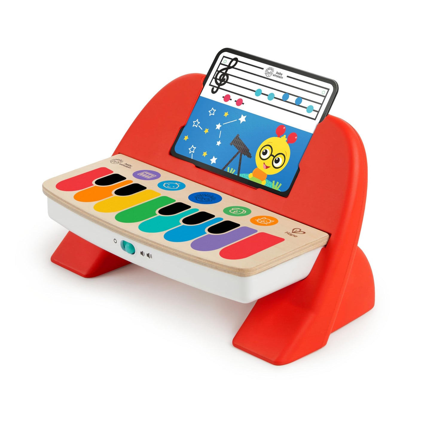 Baby Einstein and Hape Magic Touch Wooden Toy Piano, Montessori Musical Learning Toy for Babies and Toddlers 6mo+