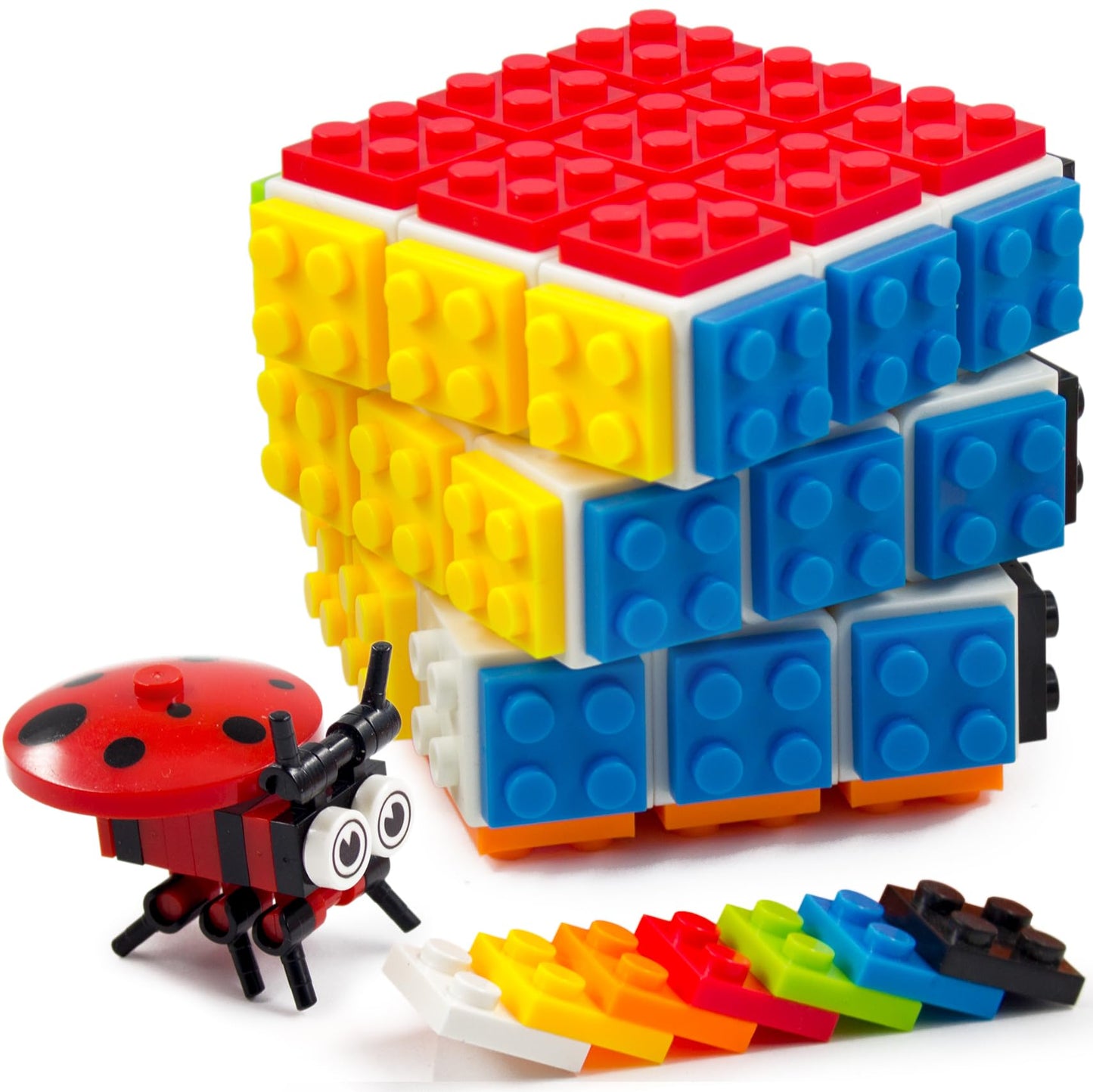 3x3 Brick Speed Cube with Building Blocks