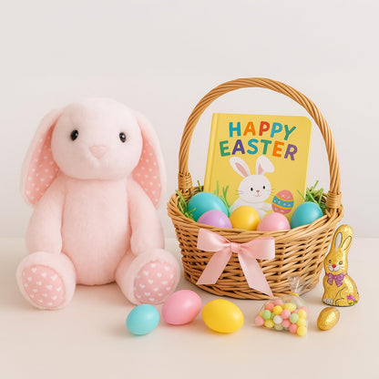 Beige Cream Bunny Rabbit Stuffed Animals Plush Toys for Kids Girls Boys Baby Birthday Bedtime Gift,17.7 inches