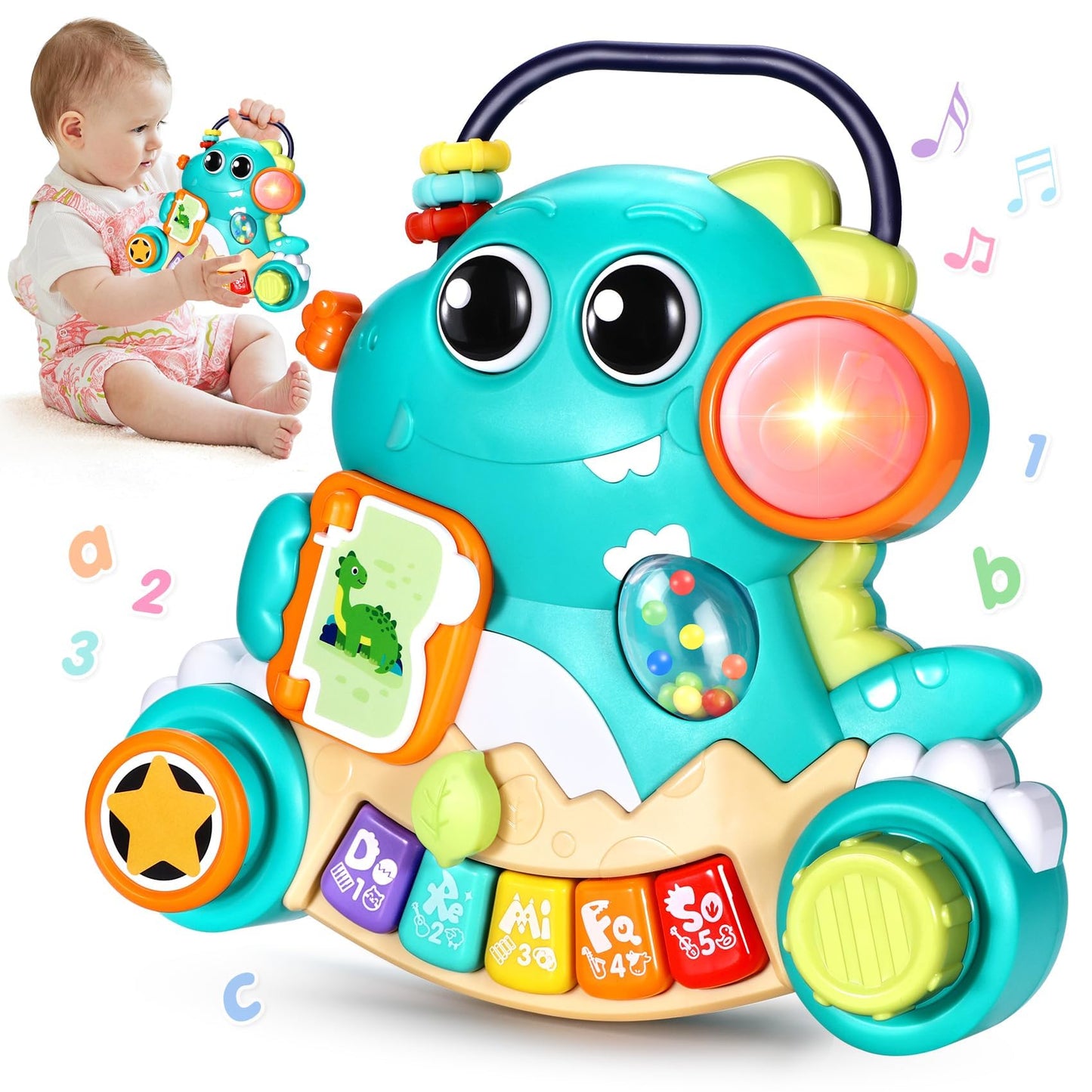 Baby Piano Toy 6 to 12 Months Light Up Music Baby Toys for 0 6 9 12 18 Months Early Learning Educational Piano Keyboard Infant Babies Girl Toy 1 Year Old Boy Girls Gift