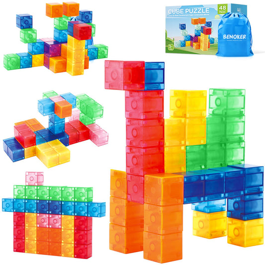 102PCS Ice Castle Magnetic Tiles, 3D Building Blocks STEM Educational Kids Toys for Pretend Play, 3 4 5 6 7 8 Year Old Birthday Gifts for Boys and Girls, Preschool Learning Toys for Birthday