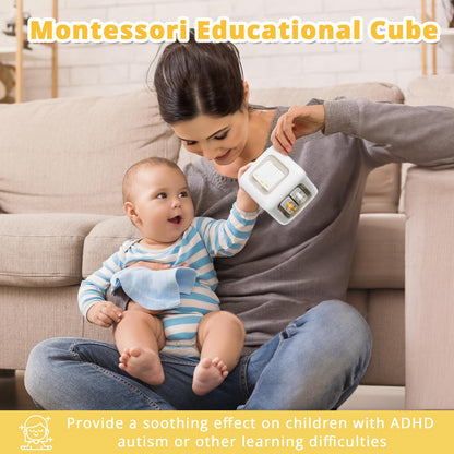 Busy Cube Toys for 1 Year Old Girl Gifts, Montessori for Baby Girl, Travel Sensory Toys for Toddlers 1-3, Learning Fine Motor Skills| 1st Birthday Girl Gifts 12 Months +