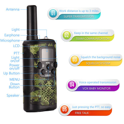 Handheld Walkie Talkies Durable Toy