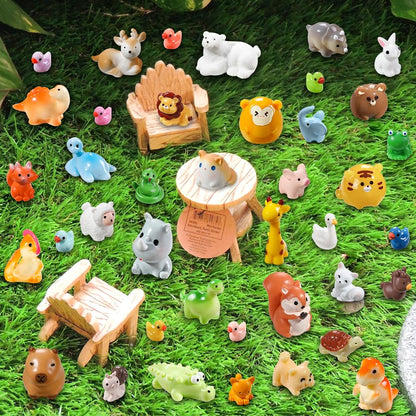 40pcs Mini Resin Animal 40 Styles