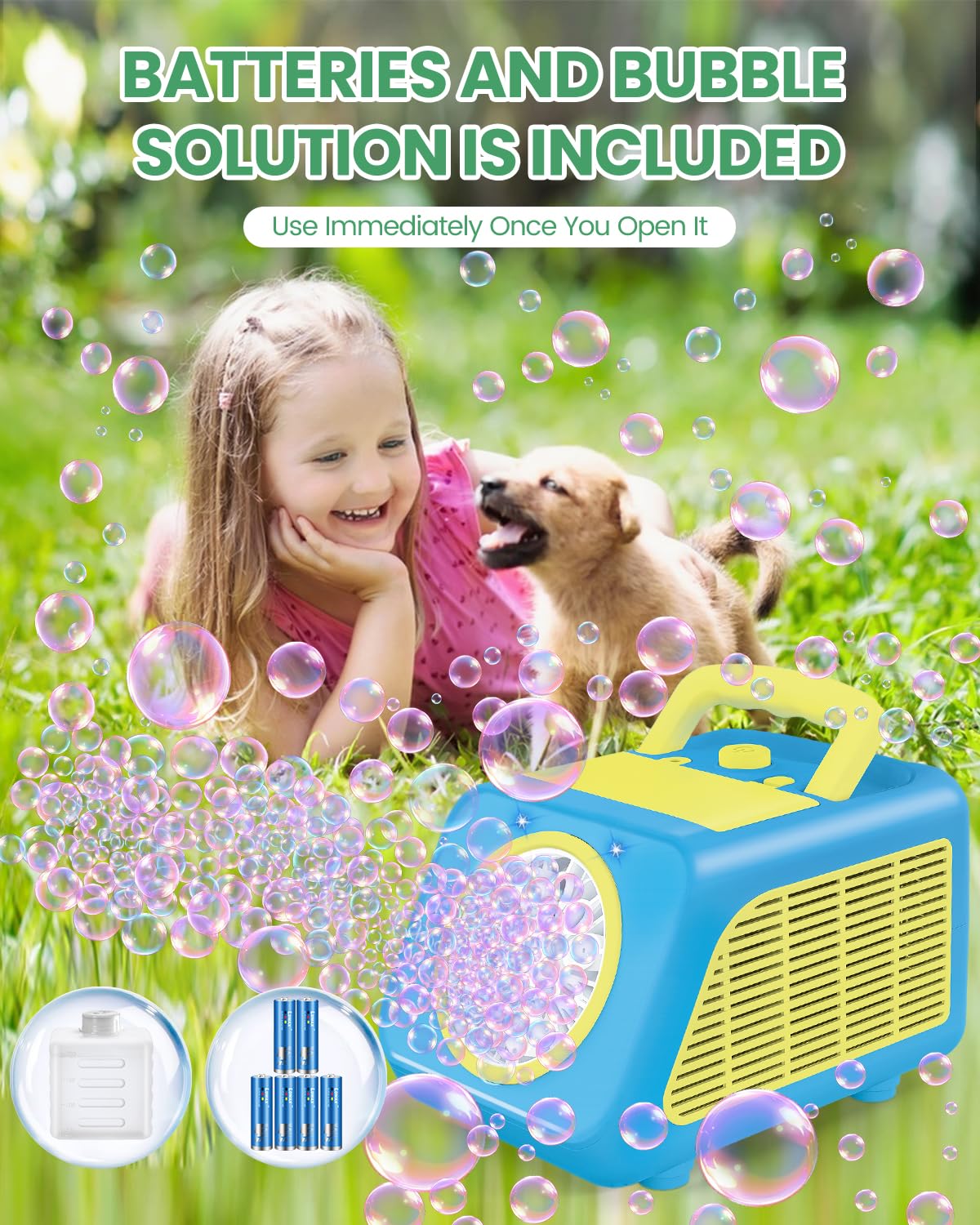Bubble Machine Automatic Blower for Kids