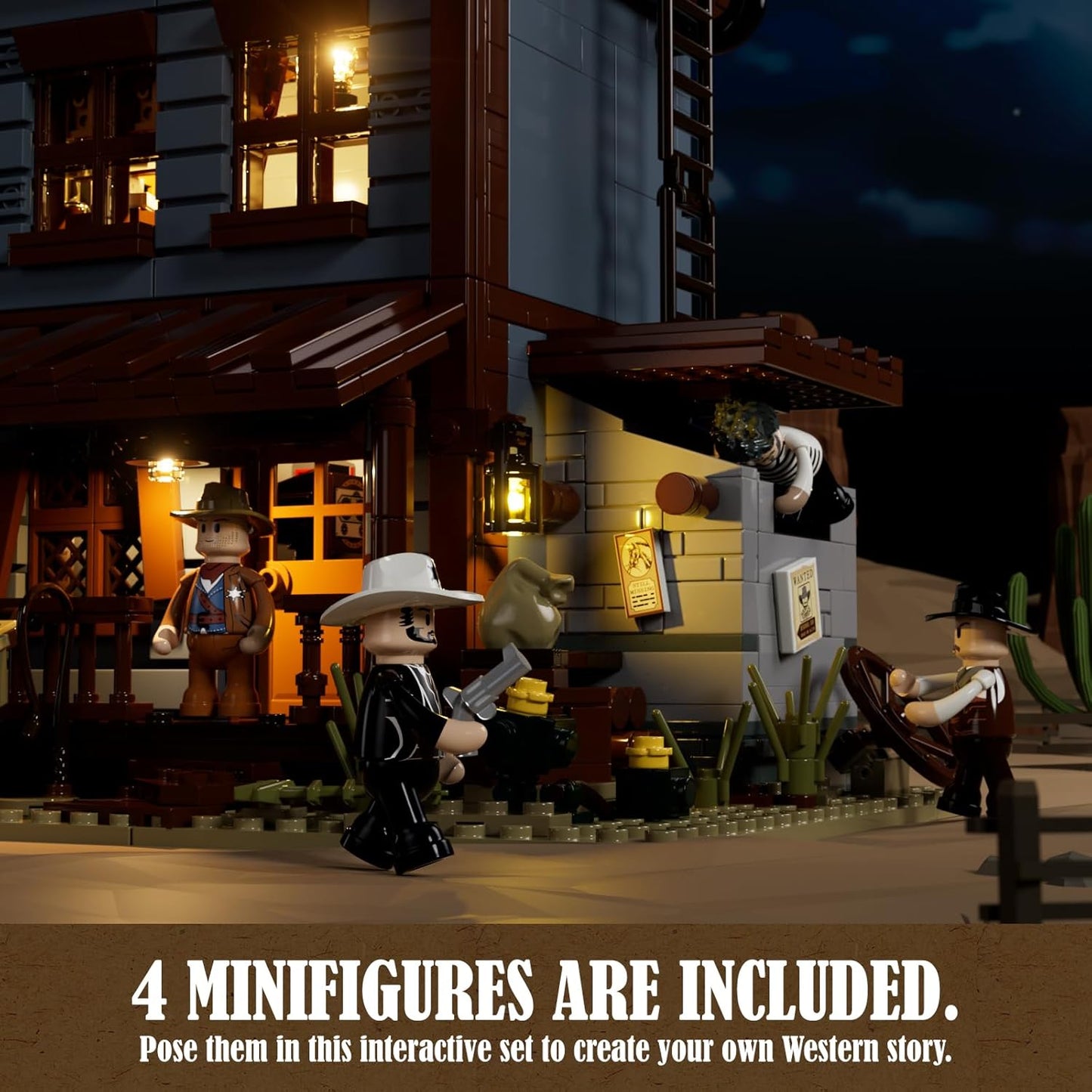 Sheriff's-Office Lighting Building-Bricks Set