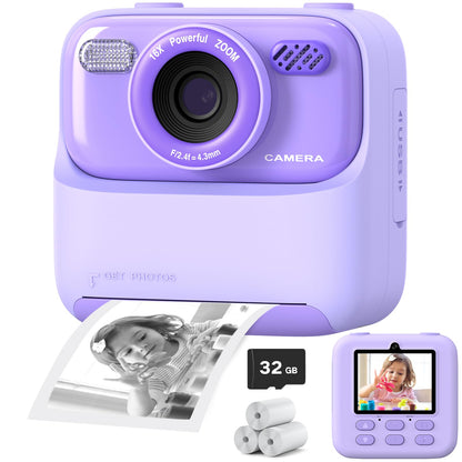 Upgrade Kids Camera Instant Print for Boys and Girls