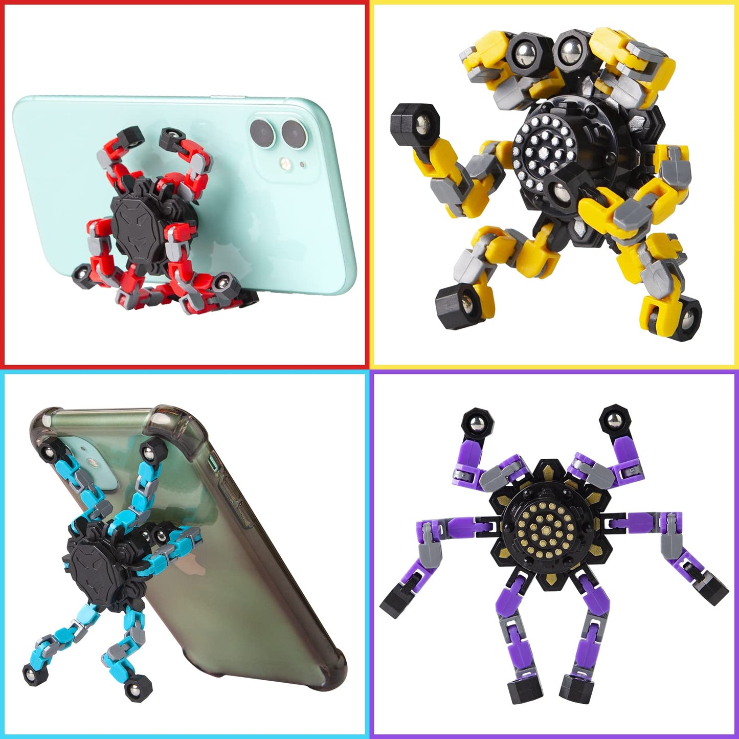Transformable Fidget Spinners Set