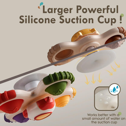 3PCS Pop Suction Cup Spinner Rotatory Toys