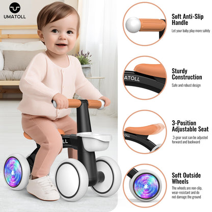 Colorful Lighting Baby Balance Bike Toys