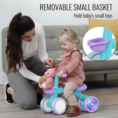 Colorful Lighting Baby Balance Bike Toys