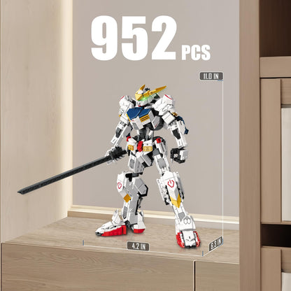 Transforming Robot Building Set for Adults, 2 in 1 City Warrior Mech & Fighter Jet Building Toy Model, 952 Pcs Creative Collectible Gift for Boys Kids 8-12
