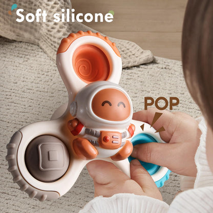 3PCS Pop Suction Cup Spinner Rotatory Toys