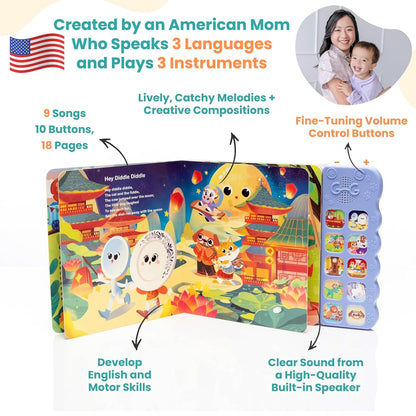 GO GO Creative Nursery Rhymes: Nursery Rhyme Books, Sound Books, 9 Songs, Musical Books for Toddlers 1-3, Talking Books for Toddlers 1-3, Music Books for Toddlers 1-3, Baby Music Book