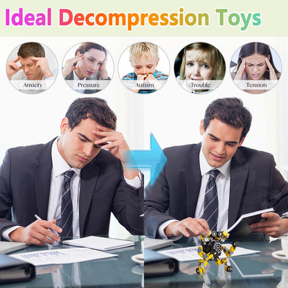 Transformable Fidget Spinners Set