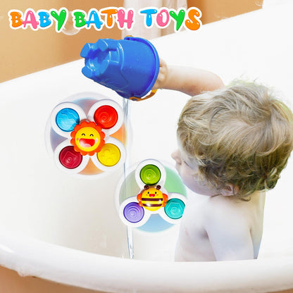 3PCS Pop Suction Cup Spinner Rotatory Toys