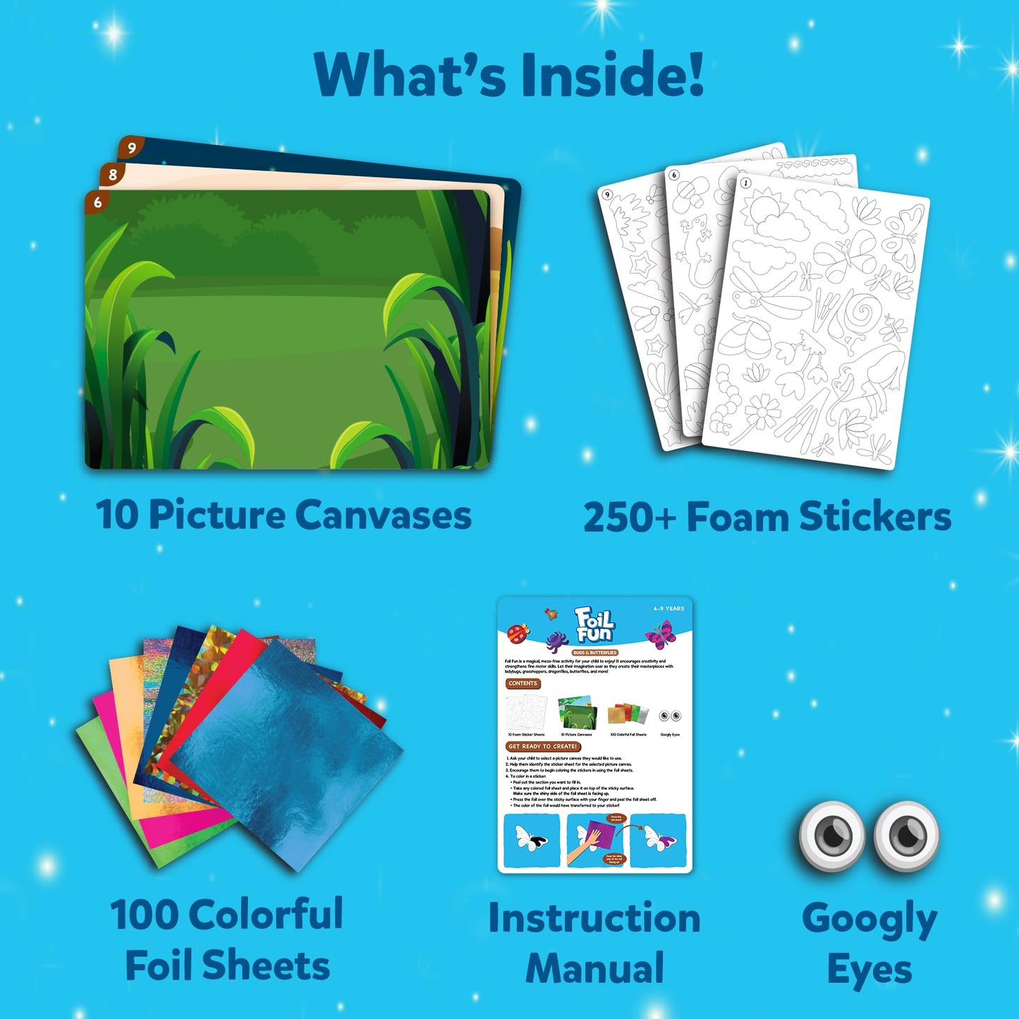 Skillmatics Foil Fun - Unicorns & Princesses, No Mess Art for Kids, Craft Kits & Supplies, DIY Creative Activity, Travel Toys, Gifts for Ages 4, 5, 6, 7, 8, 9