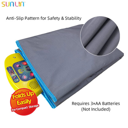 SUNLIN Dance Mat - Dance Mixer Rhythm Step Play Mat - Dance Game Toy Gift for Kids Girls Boys - Dance Pad with LED Lights, Adjustable Volume, Built-in Music, 3 Challenge Levels (3-12 Years Old)