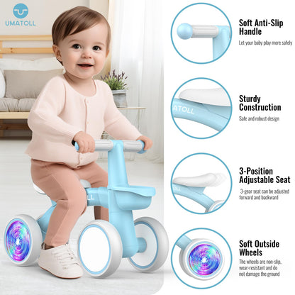 Colorful Lighting Baby Balance Bike Toys