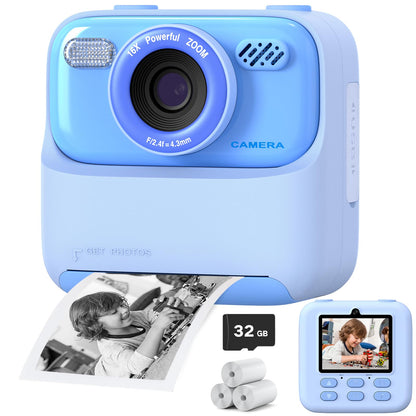 Upgrade Kids Camera Instant Print for Boys and Girls
