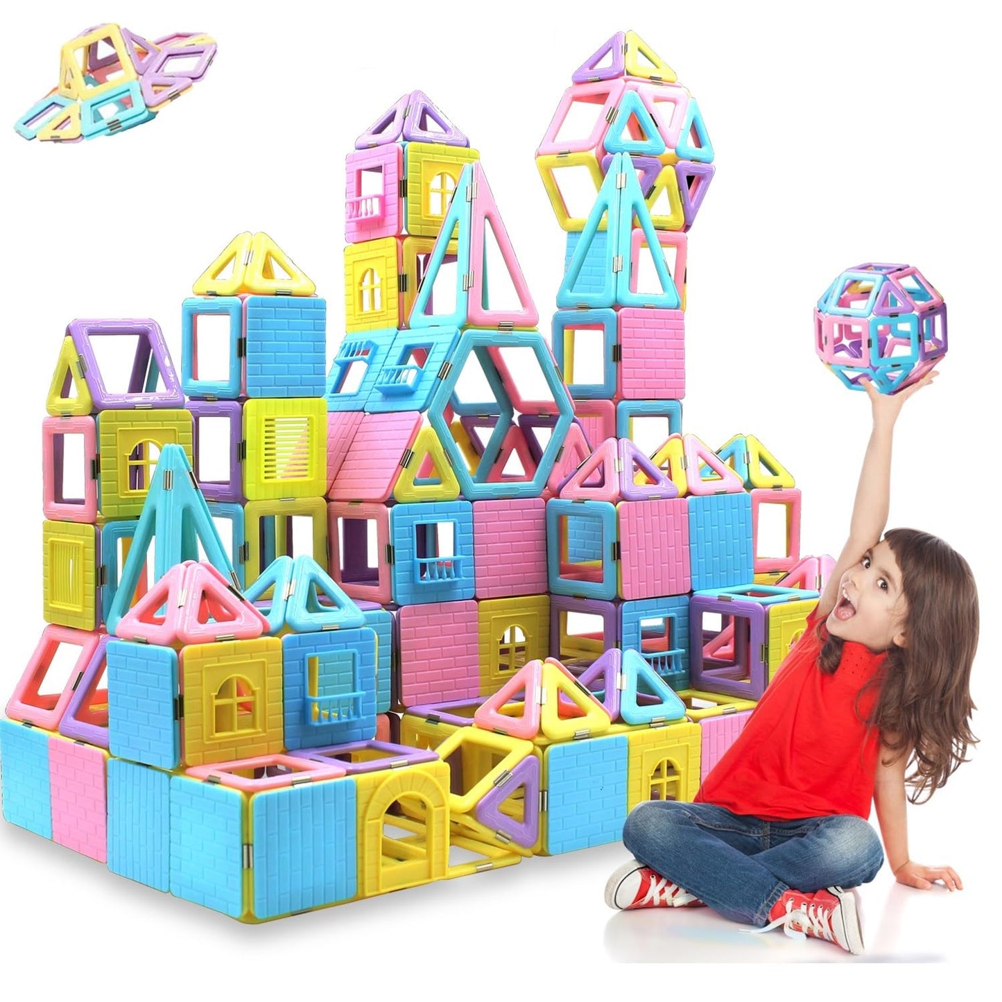 Upgrade Building Blocks Magnetic Tiles Set