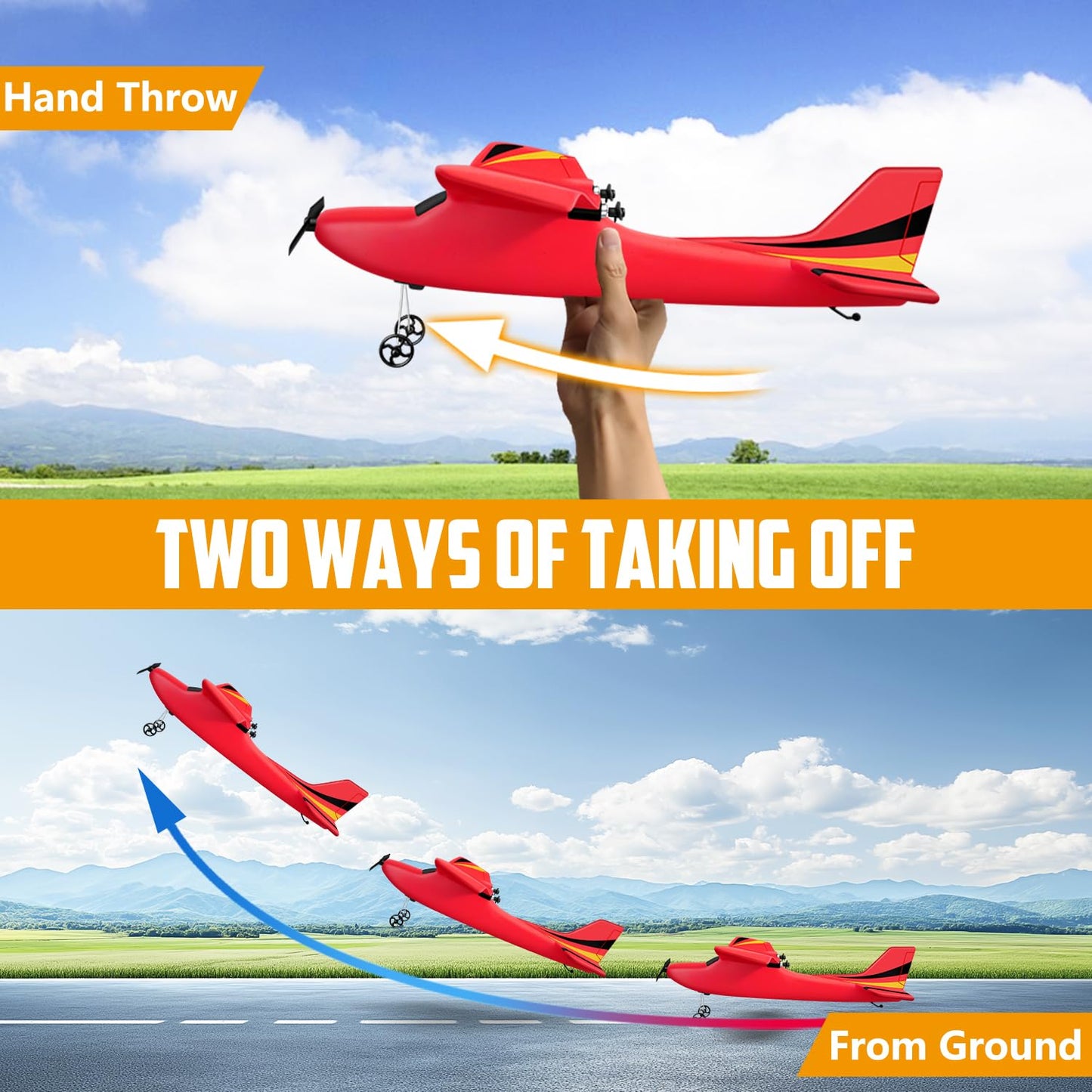 HAWK'S Work 2 CH RC Airplane, RC Plane