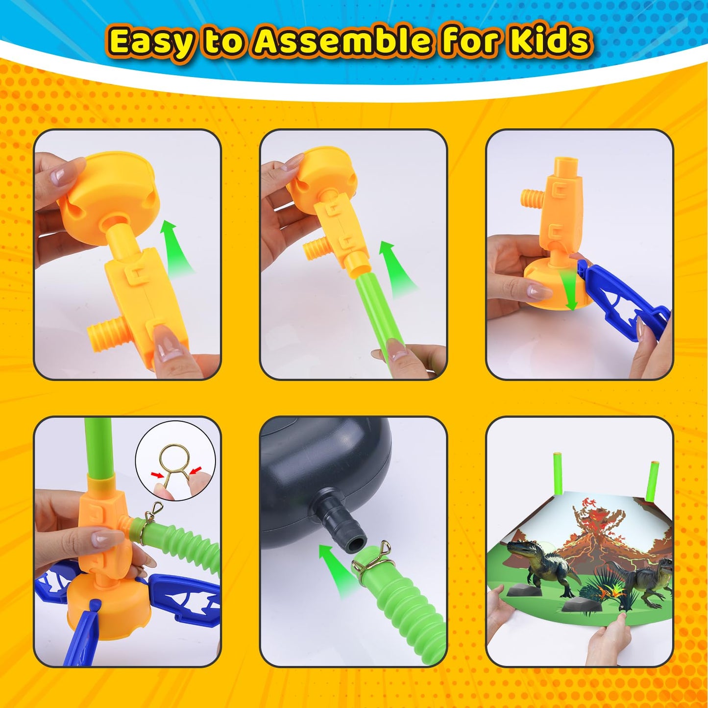 Dinosaur Rocket Launcher for Kids