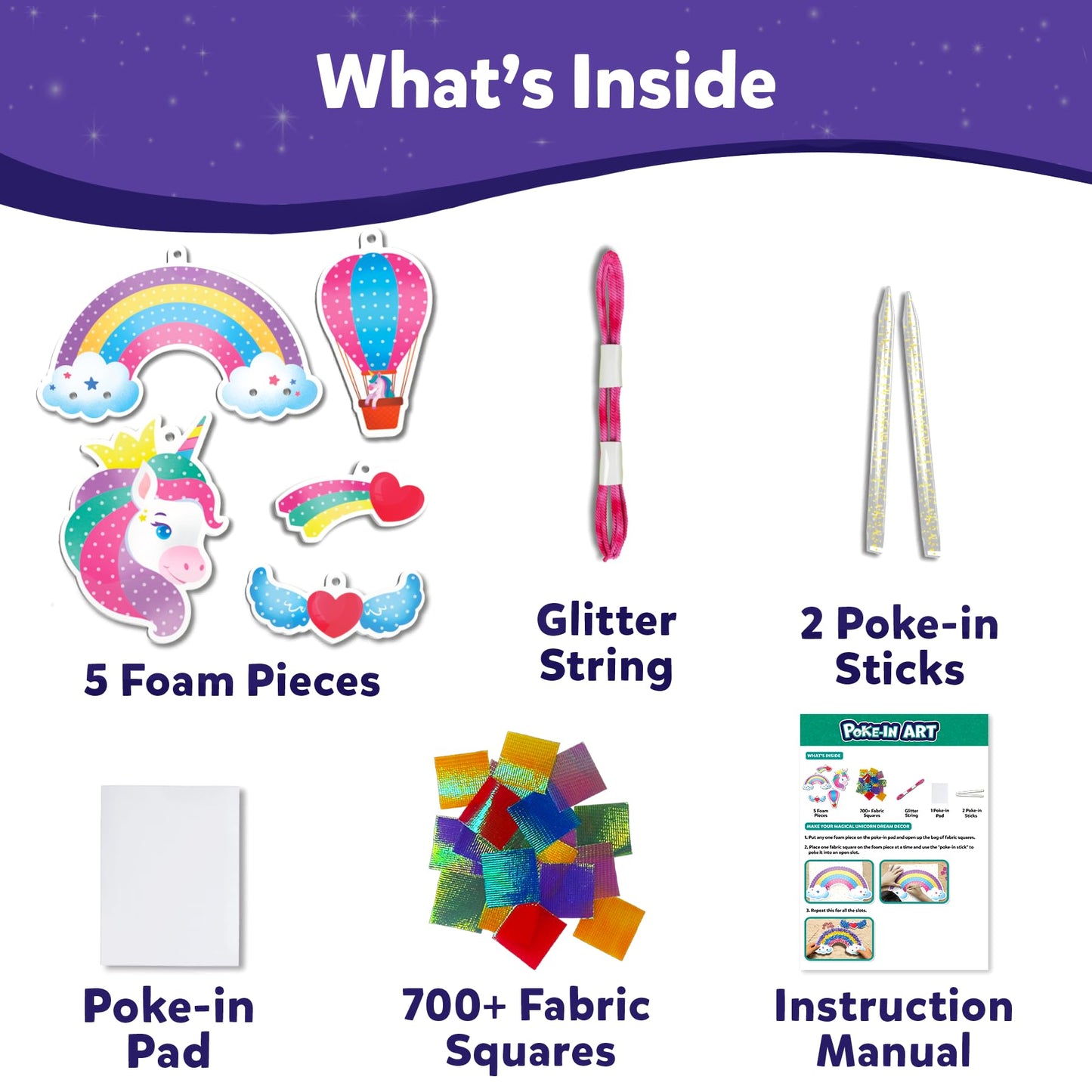 Skillmatics Poke-in Art - Magical Princesses, Mess-Free Fun for Kids, DIY Wood Craft Kits, Creative Activity, Gifts for Girls & Boys Ages 4, 5, 6, 7, 8, 9