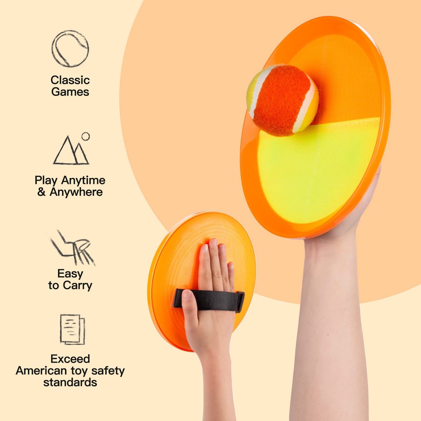 Upgraded Toss and Catch Ball Game Set