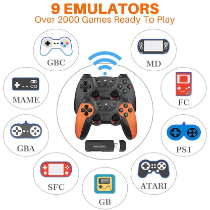 20000+ Games,2025 Retro Home Game Console Wireless