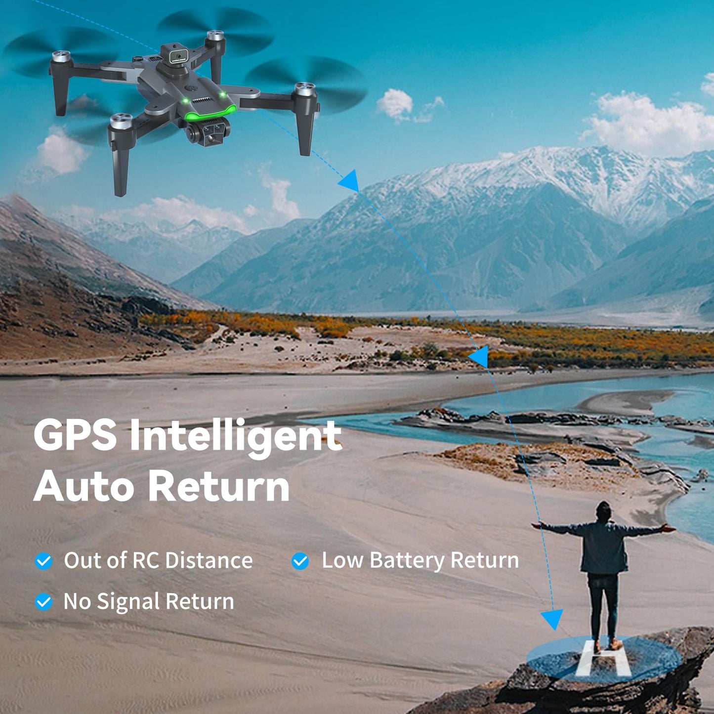 GPS Drone with 4K Camera for Adults